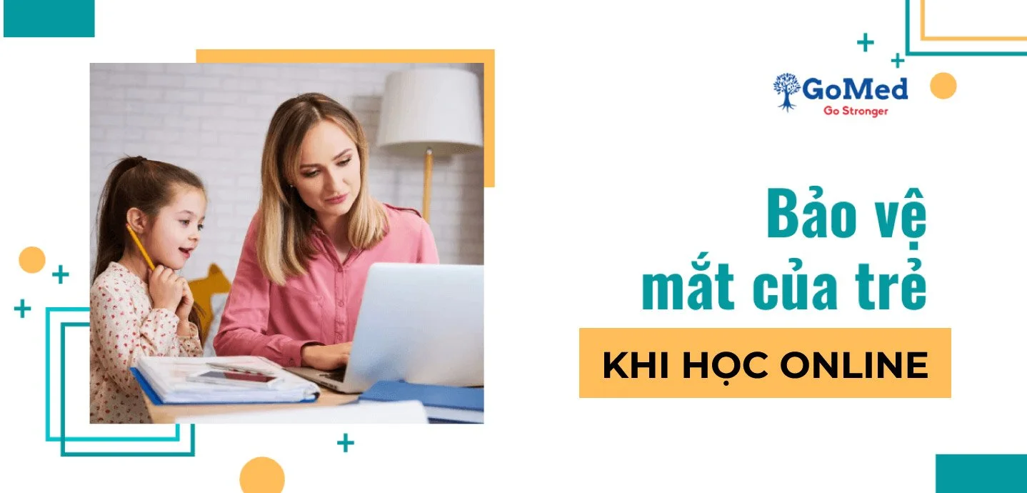 bảo vệ mắt của trẻ khi học online